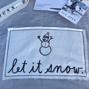 Rae Dunn Let It Snow blanket twin size nwt